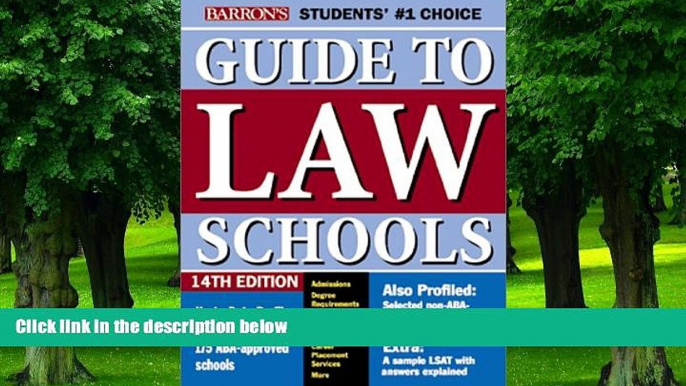 Big Deals  Barron s Guide to Law Schools  Free Full Read Most Wanted