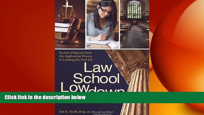 Big Deals  Law School Lowdown: Secrets of Success from the Application Process to Landing the