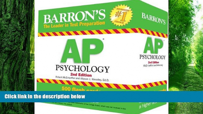 Big Deals  Barron s AP Psychology Flash Cards, 2nd Edition  Best Seller Books Most Wanted