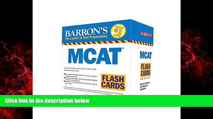 Big Deals  Barron s MCAT Flash Cards  Free Full Read Most Wanted