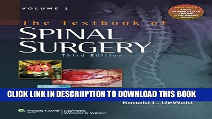 [PDF] The Textbook of Spinal Surgery Popular Online