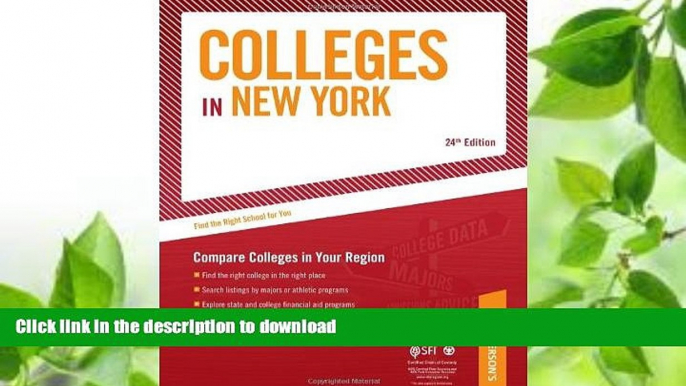 FAVORITE BOOK  Colleges in New York: Compare Colleges in Your Region (Peterson s Colleges in New