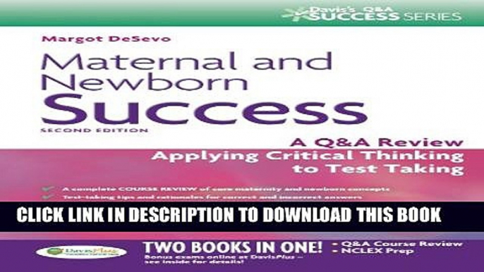 [PDF] Maternal and Newborn Success: A Q A Review Applying Critical Thinking to Test Taking (Davis