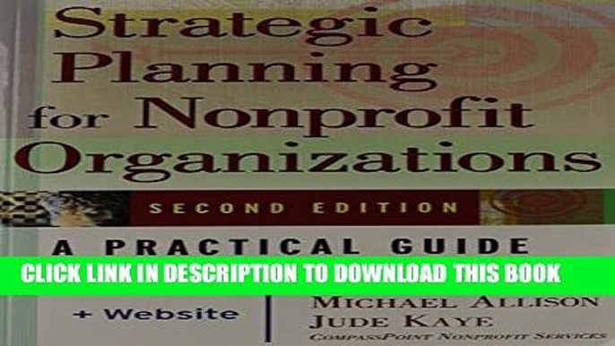 Collection Book Strategic Planning for Nonprofit Organizations: A Practical Guide and Workbook,