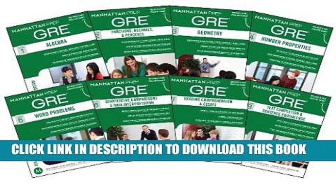 Collection Book Manhattan Prep GRE Set of 8 Strategy Guides (Manhattan Prep GRE Strategy Guides)