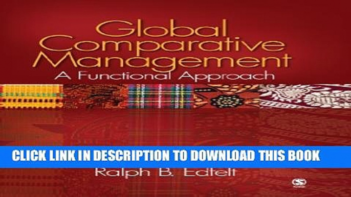 New Book Global Comparative Management: A Functional Approach