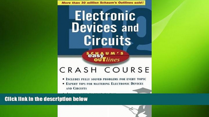 READ book  Schaum s Easy Outline of Electronic Devices and Circuits  FREE BOOOK ONLINE