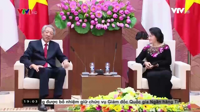 Chủ tịch Quốc hội Nguyễn Thị Kim Ngân tiếp phó Thủ tướng Singapore