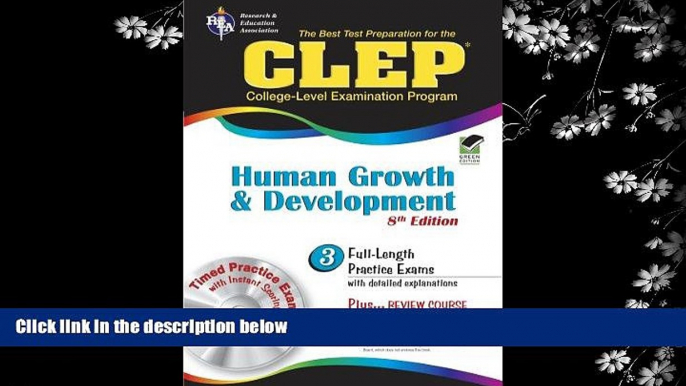 READ book  CLEP Human Growth and Development 8th Ed. (CLEP Test Preparation)  FREE BOOOK ONLINE