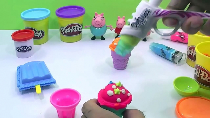 Play doh ice cream - Make beautiful ice-cream peppa pig en español toys