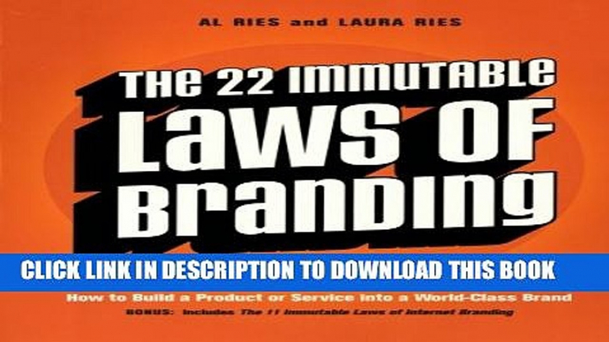 New Book The 22 Immutable Laws of Branding