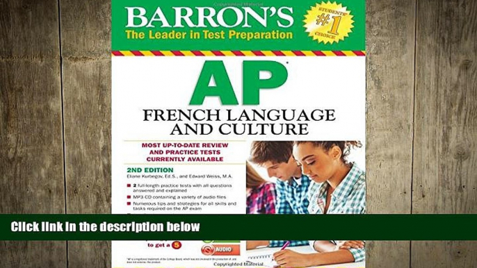 there is  Barron s AP French Language and Culture with MP3 CD (Barron s AP French (W/CD))