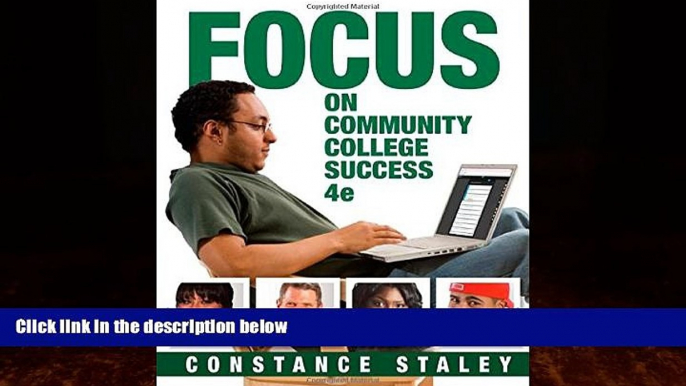 Big Deals  FOCUS on Community College Success (Cengage Learning s FOCUS Series)  Free Full Read