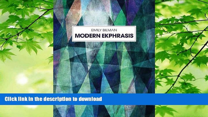 READ BOOK  Modern Ekphrasis FULL ONLINE