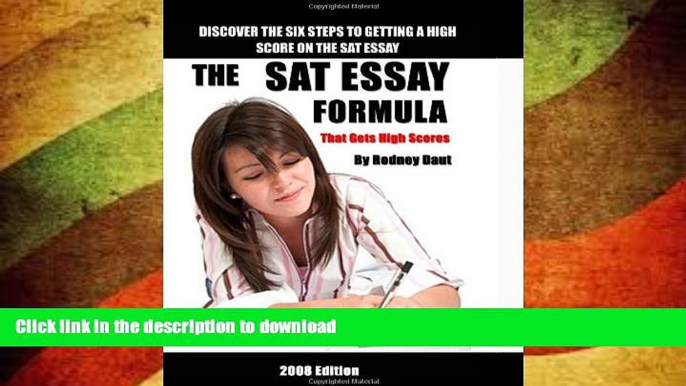 READ  The Sat Essay Formula: That Gets High Scores FULL ONLINE