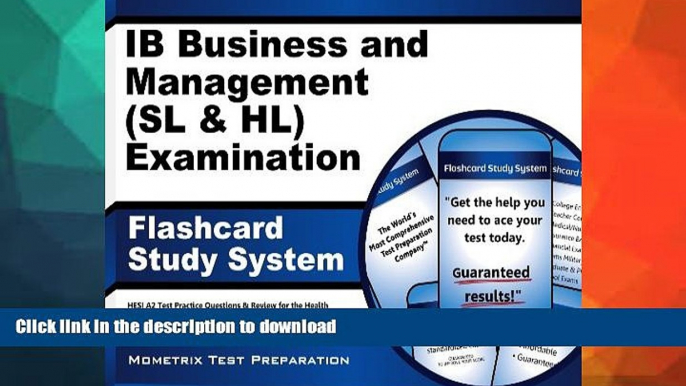 READ  IB Business and Management (SL and HL) Examination Flashcard Study System: IB Test Practice