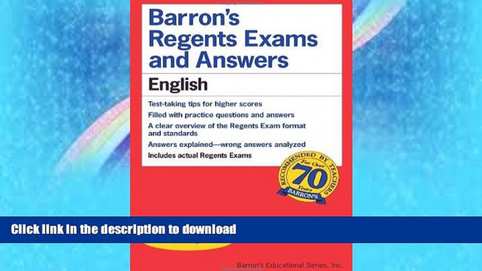 FAVORITE BOOK  Barron s Regents Exams and Answers: English FULL ONLINE