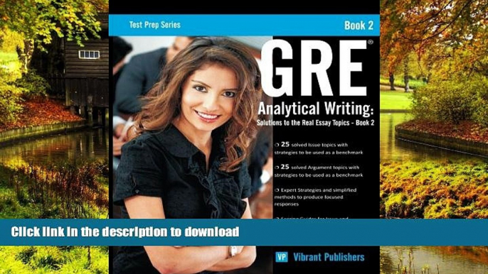 READ  GRE Analytical Writing: Solutions to the Real Essay Topics - Book 2 (Test Prep Series)