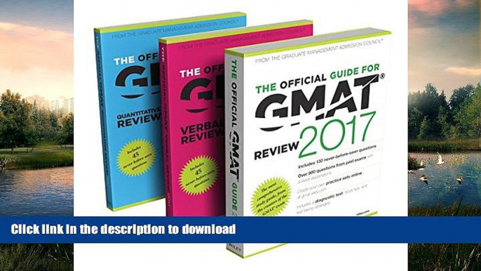 FAVORITE BOOK  The Official Guide to the GMAT Review 2017 Bundle + Question Bank + Video  BOOK