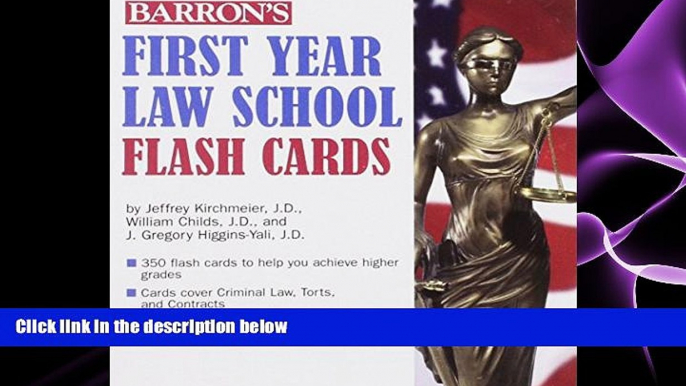 READ book  Barron s First Year Law School Flash Cards: 350 Cards with Questions   Answers READ