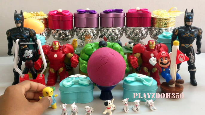 Dalmatians,PLAY DOH SURPRISE EGGS with Surprise Toys,Hulk,Marvel Avengers, Iron Man,Egg Surprise Toys for Kids