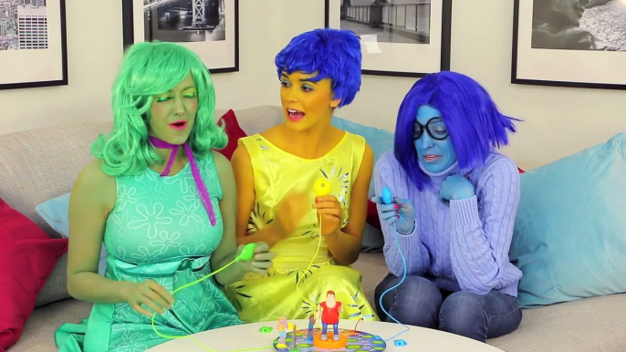 Joy vs Sadness vs Disgust Who Tooted Game Challenge Inside Out In Real Life. DisneyToysFan.