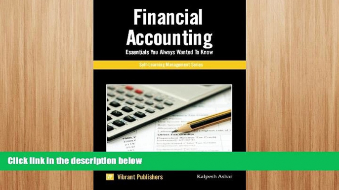 EBOOK ONLINE  Financial Accounting Essentials You Always Wanted To Know (Self-Learning