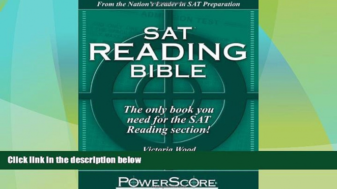 Big Deals  SAT Reading Bible : PowerScore Test Preparation  Best Seller Books Best Seller