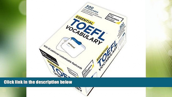 Big Deals  Essential TOEFL Vocabulary (flashcards) (College Test Preparation)  Best Seller Books