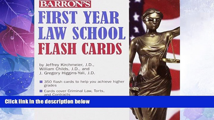 Big Deals  Barron s First Year Law School Flash Cards: 350 Cards with Questions   Answers  Free