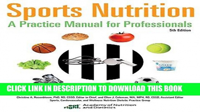 New Book Sports Nutrition: A Practice Manual for Professionals