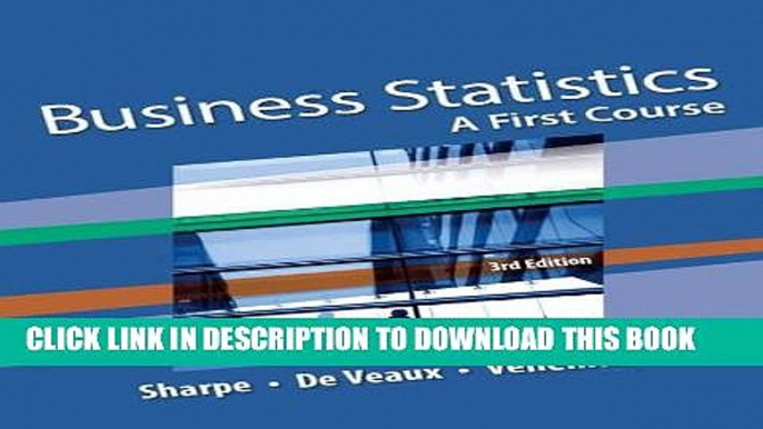 [PDF] Business Statistics: A First Course (3rd Edition) Popular Colection