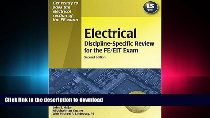EBOOK ONLINE Electrical Discipline-Specific Review for the FE/EIT Exam, 2nd Ed READ EBOOK