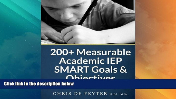 Big Deals  200+ Measurable Academic IEP SMART Goals   Objectives  Free Full Read Best Seller