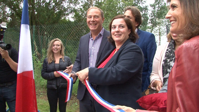 Inauguration par Emmanuelle Cosse du premier bâtiment social à énergie positive  d’Essonne