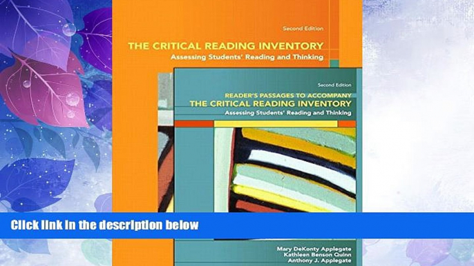 Big Deals  The Critical Reading Inventory: Assessing Students Reading and Thinking   Readers