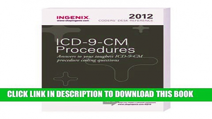 Collection Book Coders  Desk Reference for ICD-9-CM Procedures 2012 (Coder s Desk Ref: Procedures)