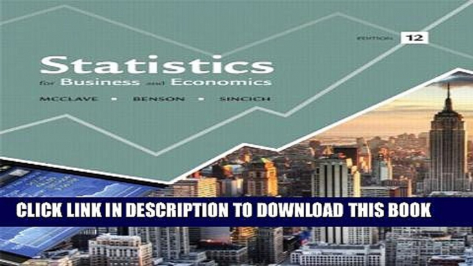 New Book Statistics for Business and Economics (12th Edition)