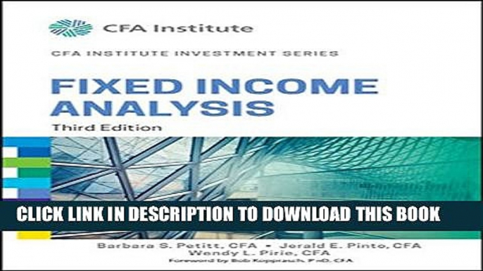 [PDF] Fixed Income Analysis Full Collection