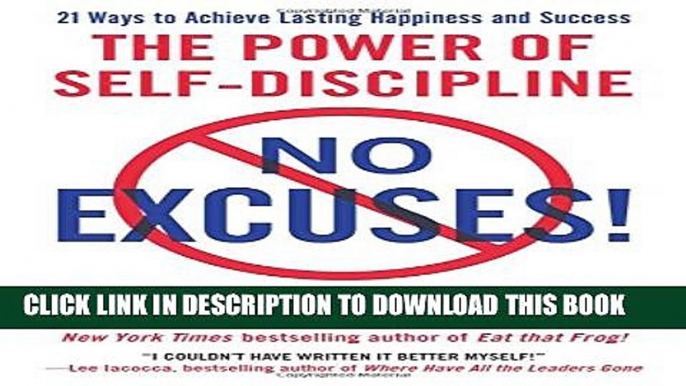 [PDF] No Excuses!: The Power of Self-Discipline Popular Collection