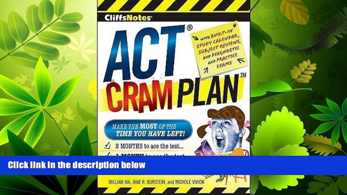 behold  CliffsNotes ACT Cram PlanÂ Â  [CLIFFSNOTES ACT CRAM PLAN] [Paperback]