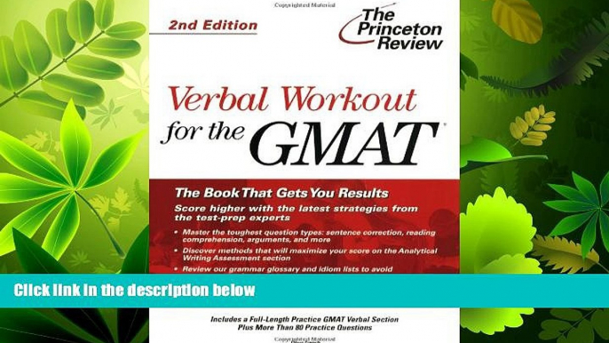 different   Verbal Workout for the GMAT, 2nd Edition (Graduate School Test Preparation)