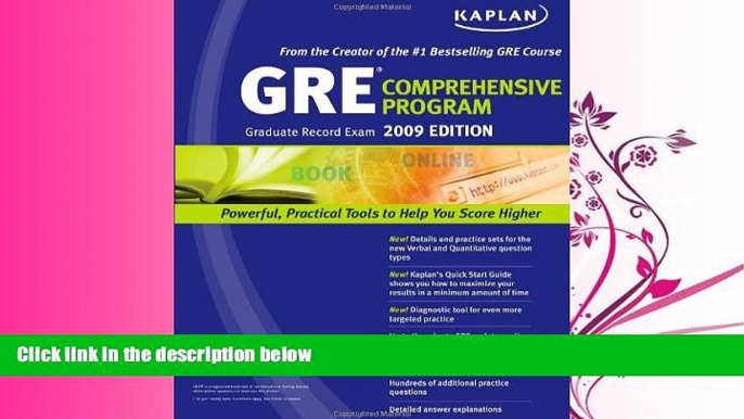 complete  Kaplan GRE Exam 2009 Comprehensive Program