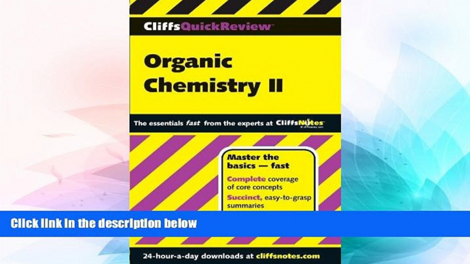 Big Deals  CliffsQuickReview Organic Chemistry II (Cliffs Quick Review (Paperback))  Best Seller