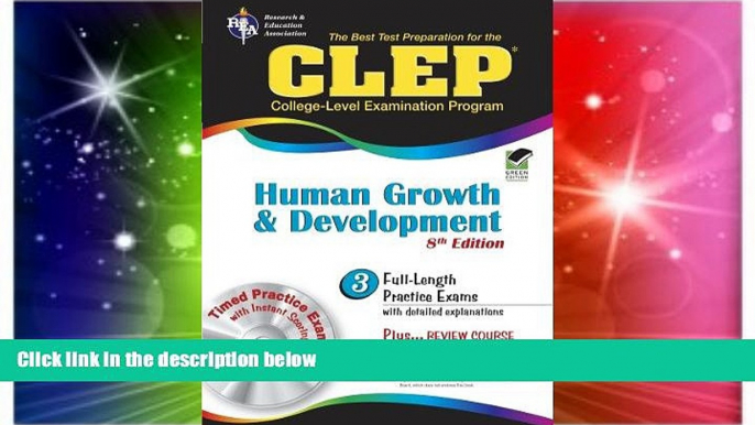 Big Deals  CLEP Human Growth and Development 8th Ed. (CLEP Test Preparation)  Best Seller Books