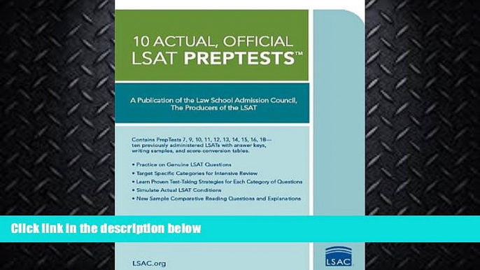 behold  10 Actual, Official LSAT PrepTests