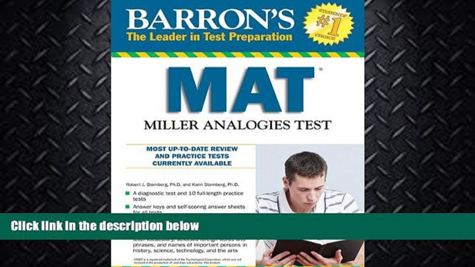 behold  Barron s MAT, 11th Edition: Miller Analogies Test