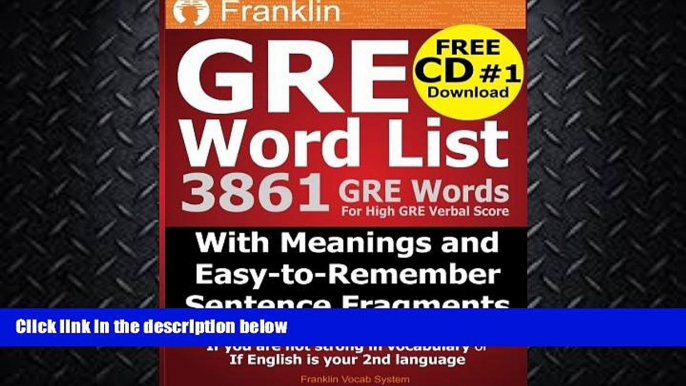 there is  GRE Word List: 3861 GRE Words For High GRE Verbal Score