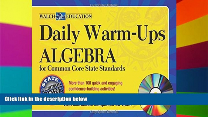 Must Have PDF  Daily Warm-Ups:Algebra for Common Core Standards  Best Seller Books Most Wanted