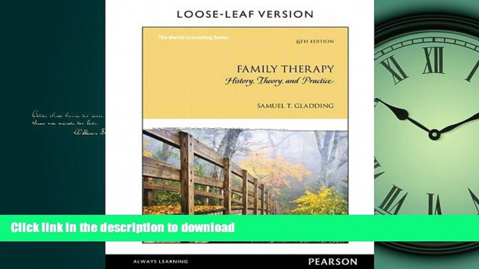 FAVORIT BOOK Family Therapy: History, Theory, and Practice, Loose-Leaf Version (6th Edition) READ